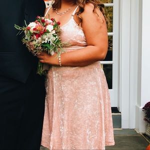 Light pink Velvet Calvin Klein dress